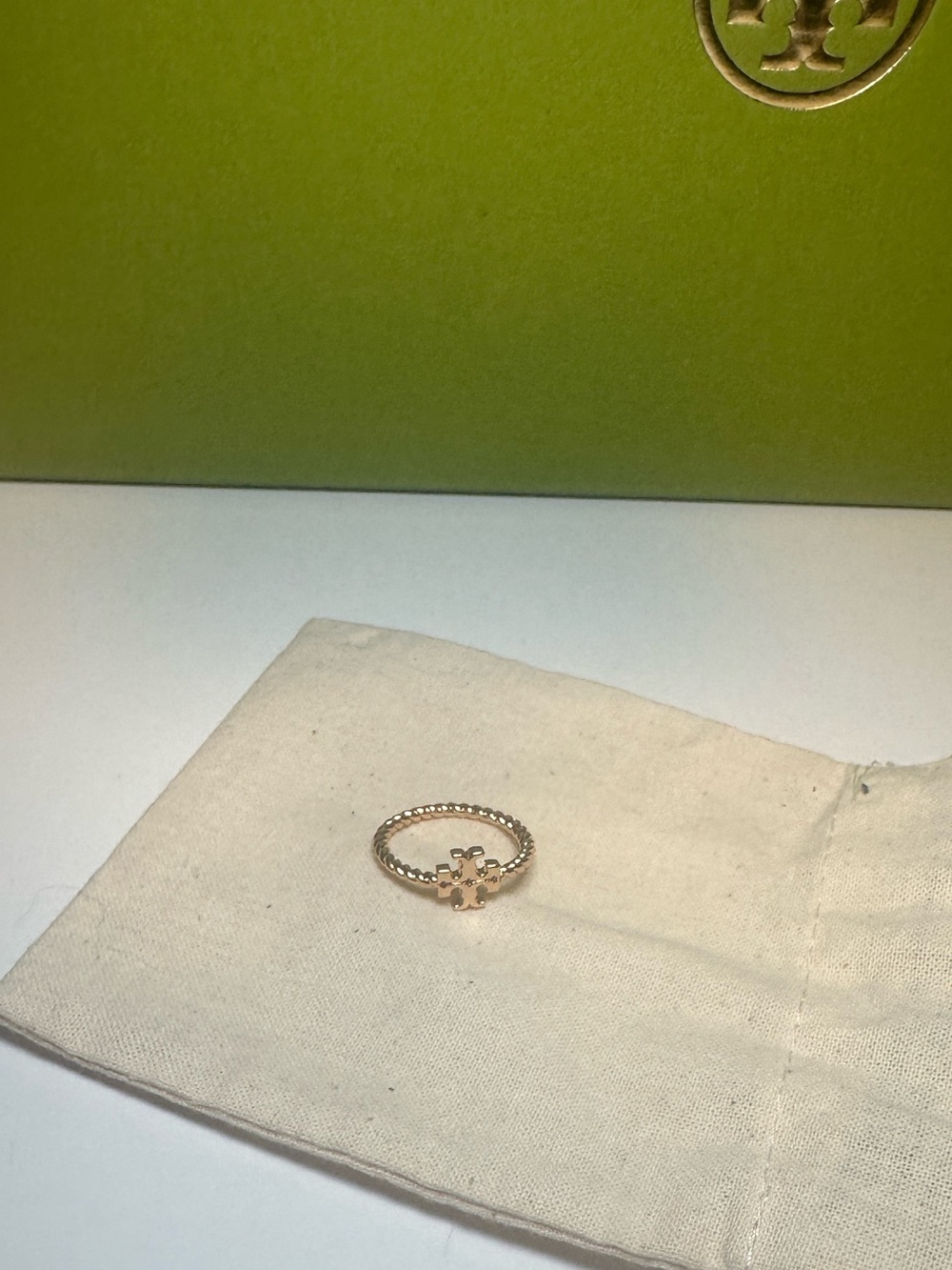 Tory Burch Gold Logo Ring - Picture 3 of 3